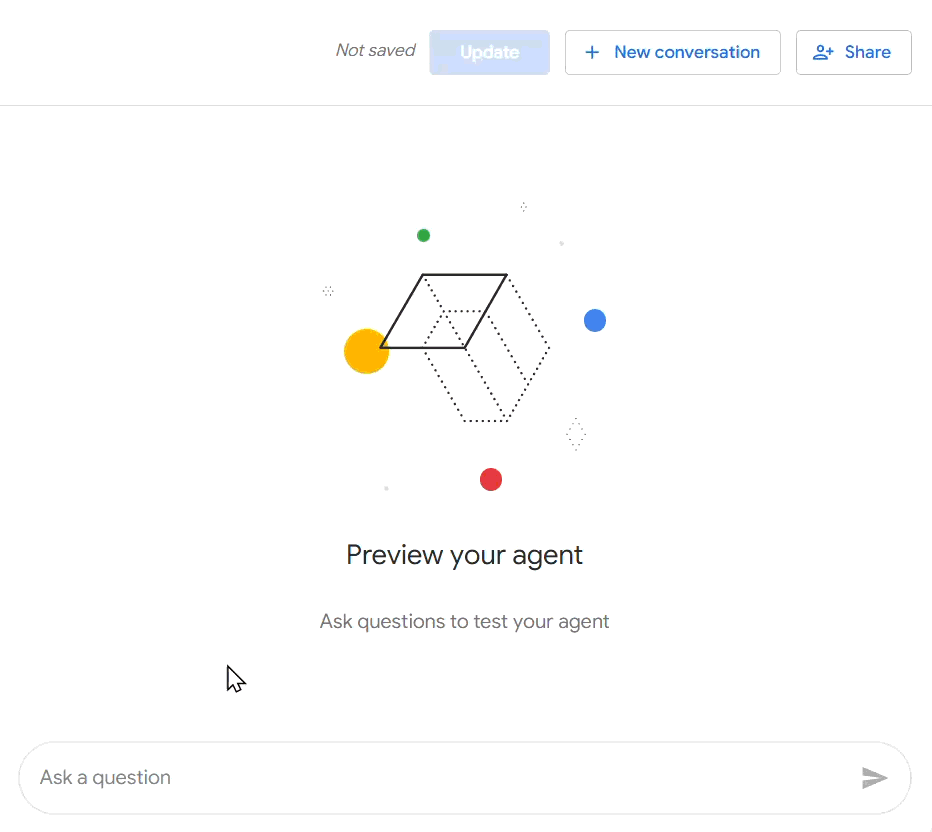 Previewing agent response