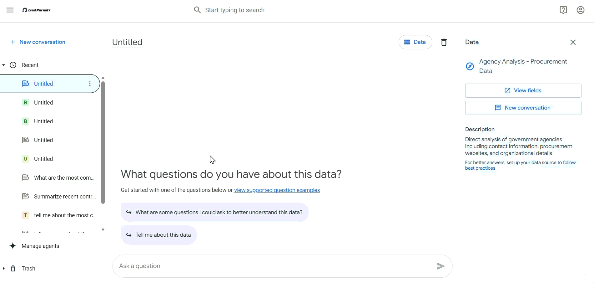 Asking questions