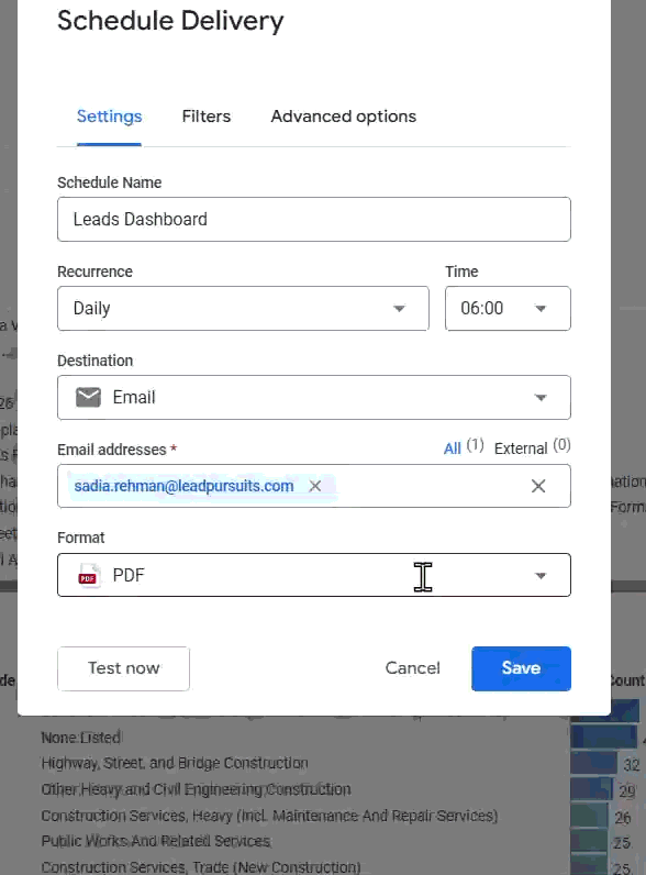 Alert modal window