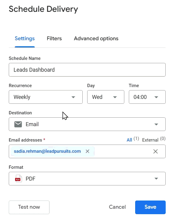 Alert modal window