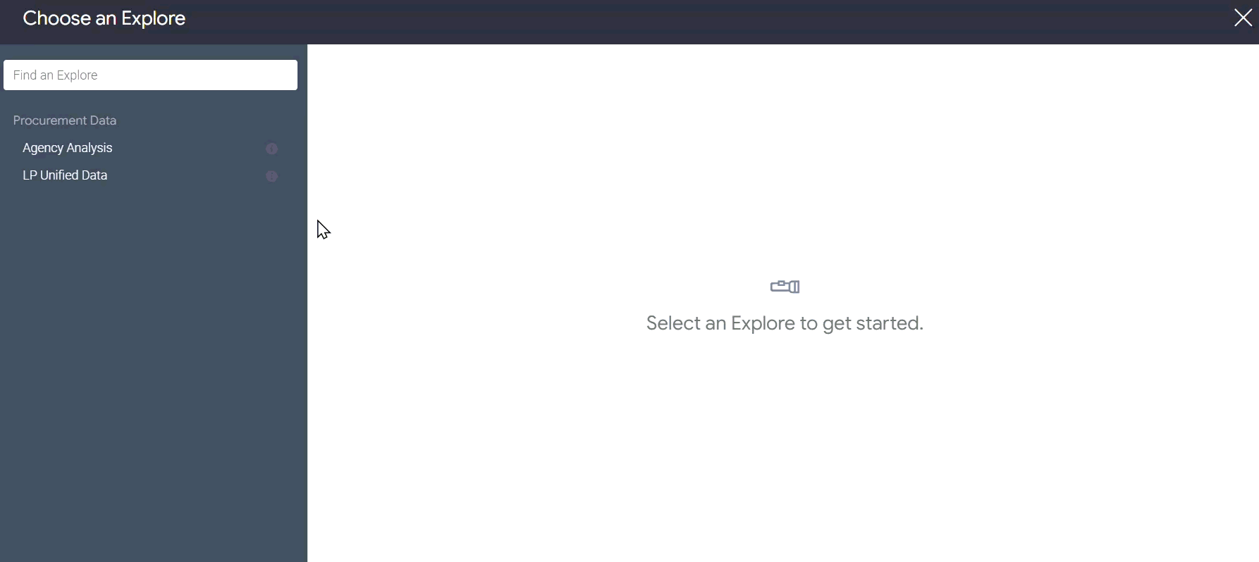 Selecting an explore