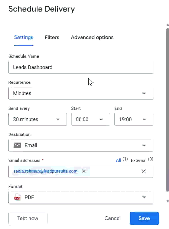 Alert modal window
