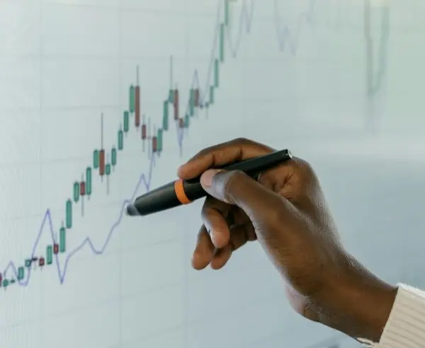 Data analysis chart showing trends and insights for smarter procurement and decision making